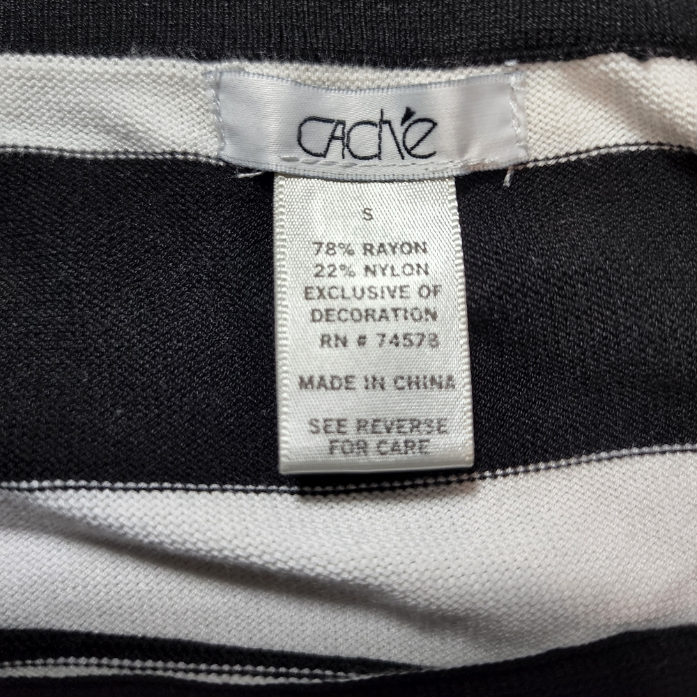 Cache Straples Shirts Size Small Color Black And … - image 8